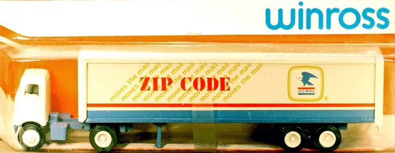 WINROSS U.S. MAIL TRACTOR AND TRAILER TRUCK