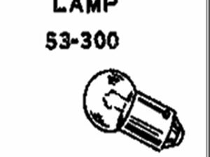 Lionel Part 53-300 14 volt clear bulb