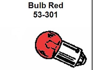 Lionel Part 53-301 14 volt red bulb