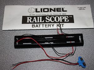 LIONEL 73-3097-250 RAIL SCOPE BATTERY KIT