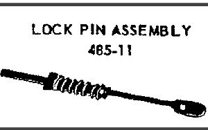 LIONEL PART 485-11 lock pin assembly