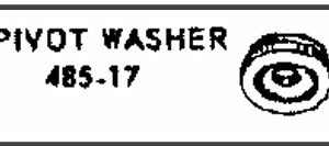 LIONEL PART 485-17 pivot washer