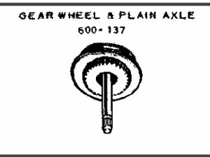 LIONEL PART 600-137 gear wheel and axle assembly