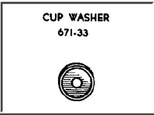 LIONEL PART 671-33 cup washer