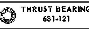 LIONEL PART 681-121 thrust bearing