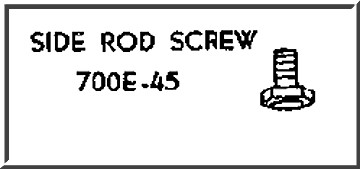 LIONEL PART 700E-45 side rod screw