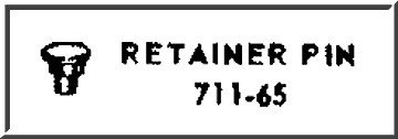 LIONEL PART 711-65 retainer pin