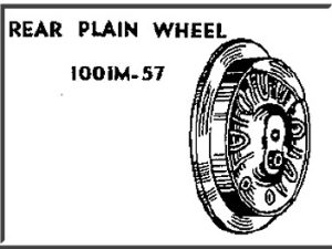 LIONEL PART 1001M-57 rear plain wheel