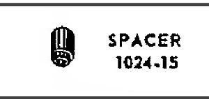 LIONEL PART 1024-15 switch spacer