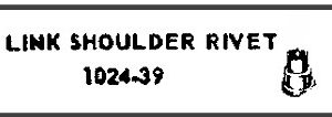 LIONEL PART 1024-39 link shoulder rivet