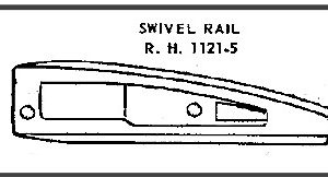 LIONEL PART 1121-5 swivel rail R.H.