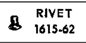 LIONEL PART 1615-62 rivet .062 x .140
