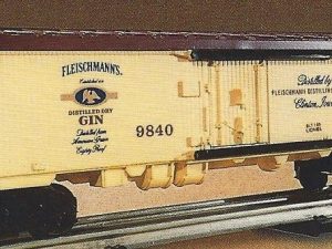 LIONEL 9840 FLEISCHMANN'S GIN BILLBOARD REEFER