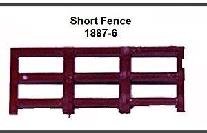 LIONEL PART 1887-6 short fence horse car