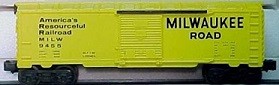 LIONEL 9455 MILWAUKEE ROAD BOXCAR