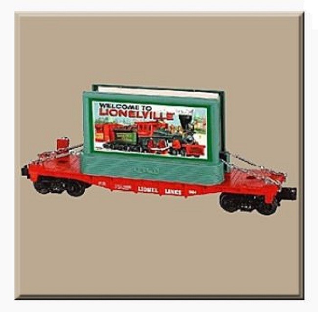 LIONEL 36064 LIONEL LINES FLATCAR WITH BILLBOARD