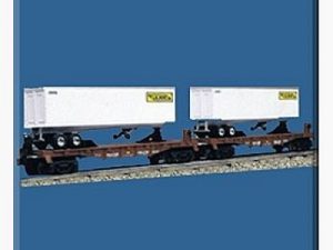 LIONEL 36026 J.B. HUNT FLATCAR AND TRAILERS