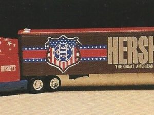 K-LINE K-811202TT HERSHEY'S CHOCOLATE THE GREAT AMERICAN CHOCOLATE BAR" HEAVY HAULER TRACTOR TRAILER"