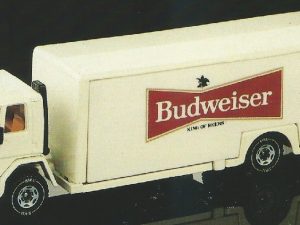 SIKU EUROBUILT 2968 BUDWEISER BEER BEVERAGE DELIVERY TRUCK