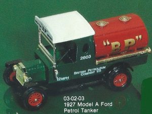 MATCHBOX Y-3 MODELS OF YESTERYEAR B.P. 1927 MODEL A FORD PETROL TANKER