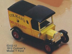 MATCHBOX Y-12/4 MODELS OF YESTERYEAR COLMAN'S MUSTARD 1912 MODEL T FORD VAN