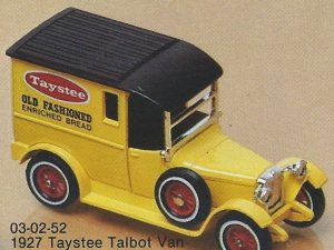 MATCHBOX Y-52 MODELS OF YESTERYEAR 1927 TAYSTEE TALBOT VAN