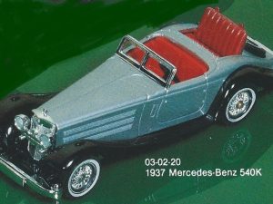 MATCHBOX Y-20 MODELS OF YESTERDAY 1937 MERCEDES-BENZ 540K CAR