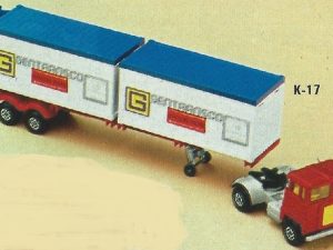 MATCHBOX K-17 SCAMMELL ARTICULATED CONTAINER GENTRANSCO TRUCK