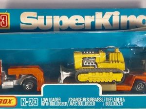 MATCHBOX K-23 SCAMMELL CRUSADER LOW LOADER WITH BULLDOZER