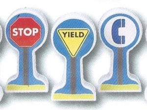 LIONEL 75002 LITTLE LIONEL PRESCHOOL SIGN PACK 5 PIECE SET