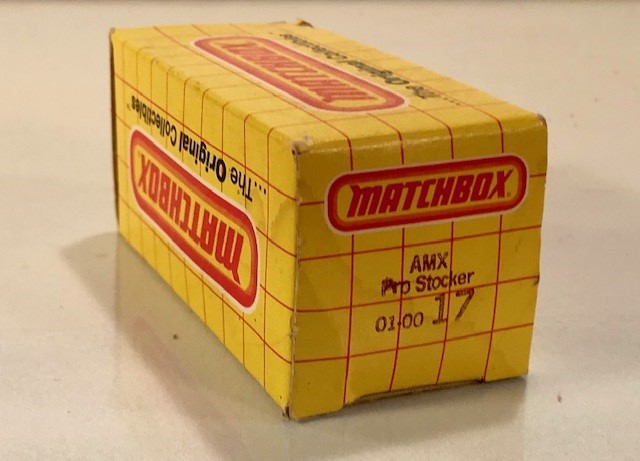 MATCHBOX 17 AMX PRO STOCKER CAR EMPTY BOX