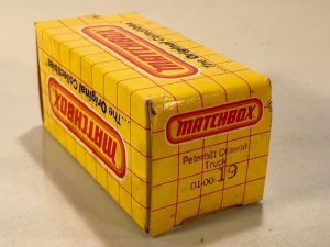 MATCHBOX 19 PETERBILT CEMENT TRUCK EMPTY BOX