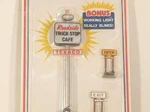 LIFE LIKE 1144 TRUCK STOP ROADSIDE CAFE SIGNS O GAUGE