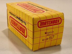 MATCHBOX 57 MOUNTAIN MAN TRUCK EMPTY BOX