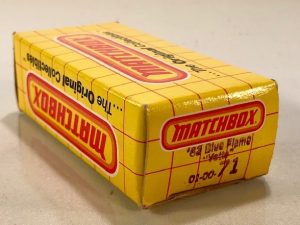MATCHBOX 71 '62 BLUE FLAME CORVETTE CAR EMPTY BOX