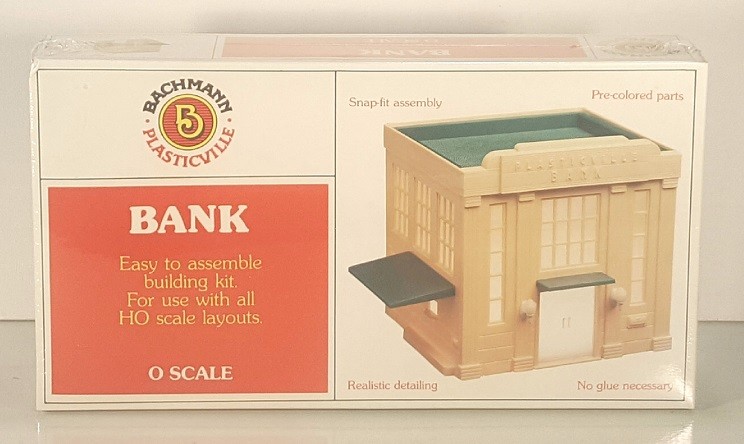 BACHMANN 1960 BANK BUILDING KIT O GAUGE