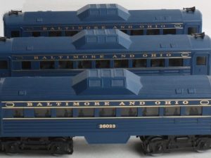K-LINE K-26021, K-26022 AND K-26023 BALTIMORE AND OHIO BUDD RDC COMMUTER CARS