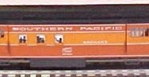 K-LINE K88-5124 SOUTHERN PACIFIC DAYLIGHT RAILWAY POST OFFICE CAR