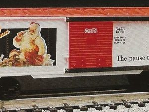 K-LINE K-6447 COCA COLA 1990 HISTORICAL HOLIDAY CHRISTMAS BOXCAR