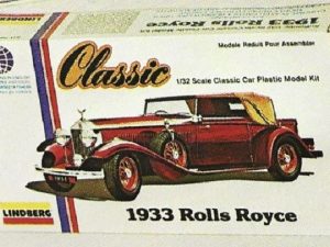 LINDBERG 6606 1933 ROLLS ROYCE CLASSIC CAR MODEL KIT
