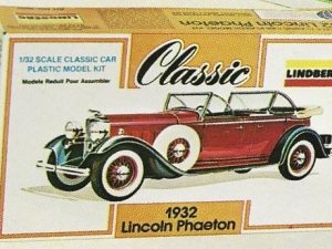 LINDBERG 6609 1932 LINCOLN PHAETON CLASSIC CAR MODEL KIT