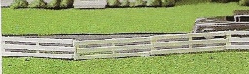 K-LINE K-4183 WHITE PLASTIC FENCES