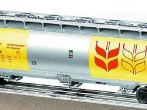 LIONEL 17188 GOVERNMENT OF CANADA 3 BAY CYLINDRICAL HOPPER STANDARD O