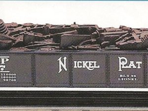 LIONEL 17407 NICKEL PLATE ROAD GONDOLA WITH SCRAP LOAD STANDARD O