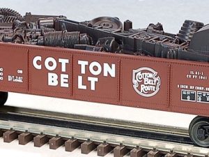 LIONEL 17408 COTTON BELT GONDOLA WITH SCRAP LOAD STANDARD O