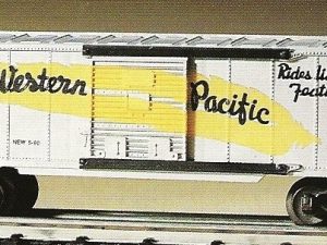 K-LINE 6436 WESTERN PACIFIC FEATHER ROUTE BOXCAR