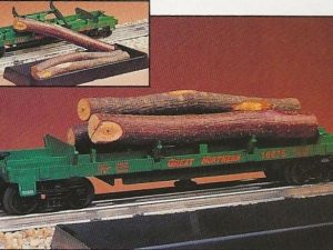 LIONEL 16675 GREAT NORTHERN LOG DUMP CAR