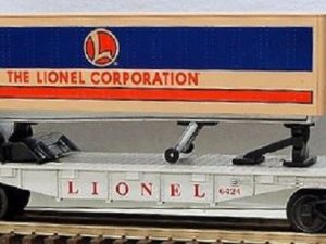LIONEL 16924 FLATCAR WITH LIONEL CORPORATION TRAILER