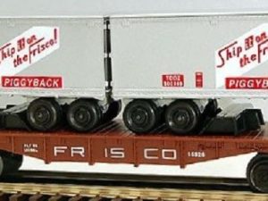 LIONEL 16926 FRISCO FLATCAR WITH TRAILER