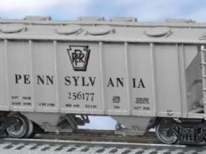 LIONEL 17066 PENNSYLVANIA RAILROAD PS-2 2 BAY COVERED HOPPER STANDARD O